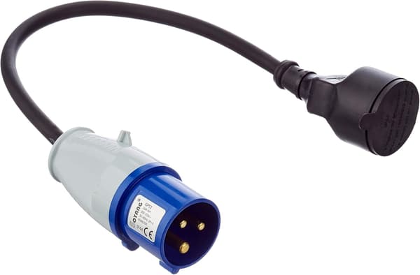 ECEEC3M adapterkabel med stickkontakt till CEE-kontakt, längd 40 cm