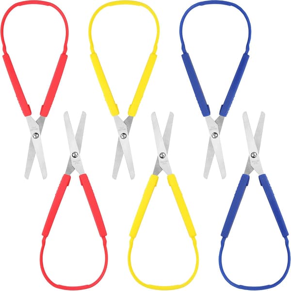 Set med 6 barnsaxar 20 cm - Höger- och vänsterhänta saxar