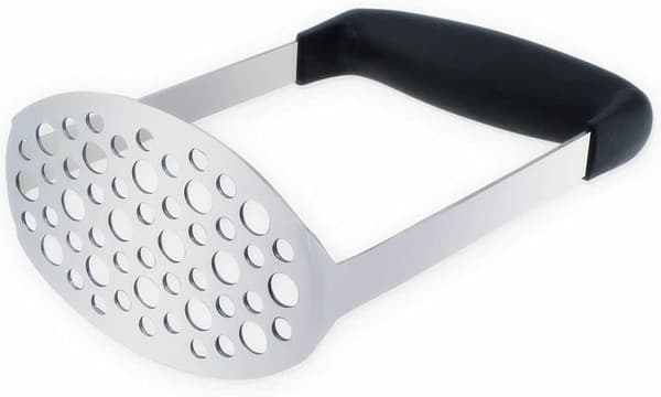 Manuell potatispress, potatispress med rostfritt stål och silikon