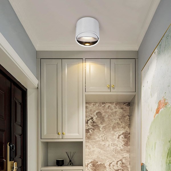 15W Taklampe LED Downlight, Justerbar Lampehode Vinkel, I