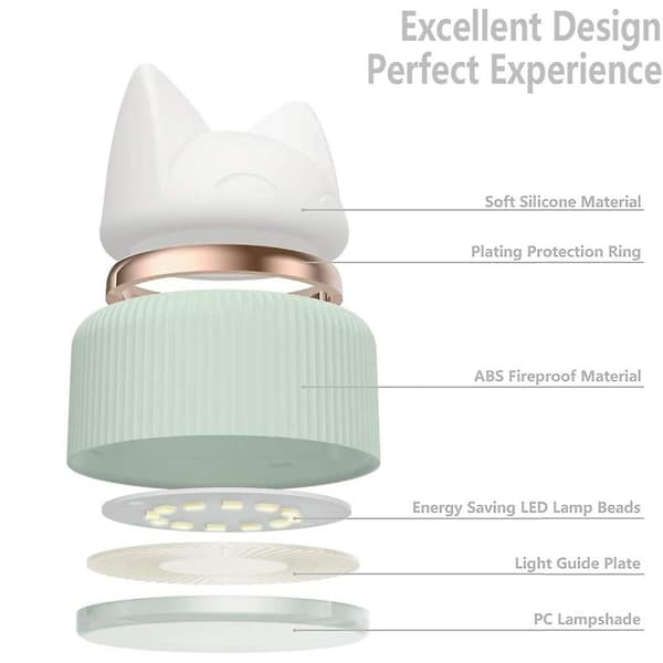 Katt bordlampe, USB lading øyevennlig bordlampe lys
