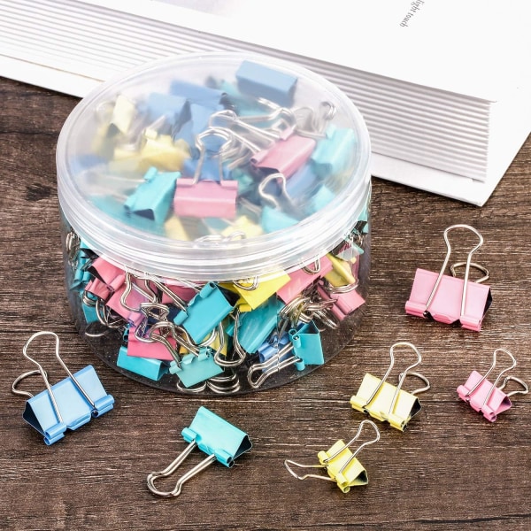 150 kpl Paper Clips - Paper Clips Sekalaiset Koot (Monivärinen)