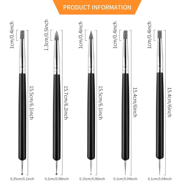 Silicone Clay Sculpting Tools - Clay Modeling Tools - Soft Rubber