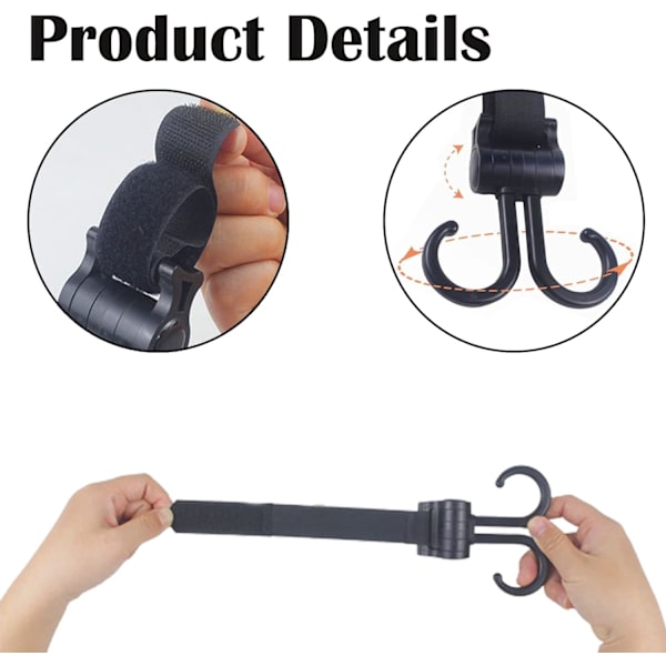 2-pack Buggy Clips Vagnklämmor Spädbarnsväska Klämmor, Vagnklämmor