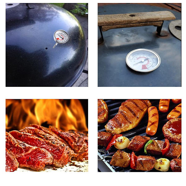 GRILL BBQ KÖK KÖTT TEMPERATURTERMOMETER (2 ST)