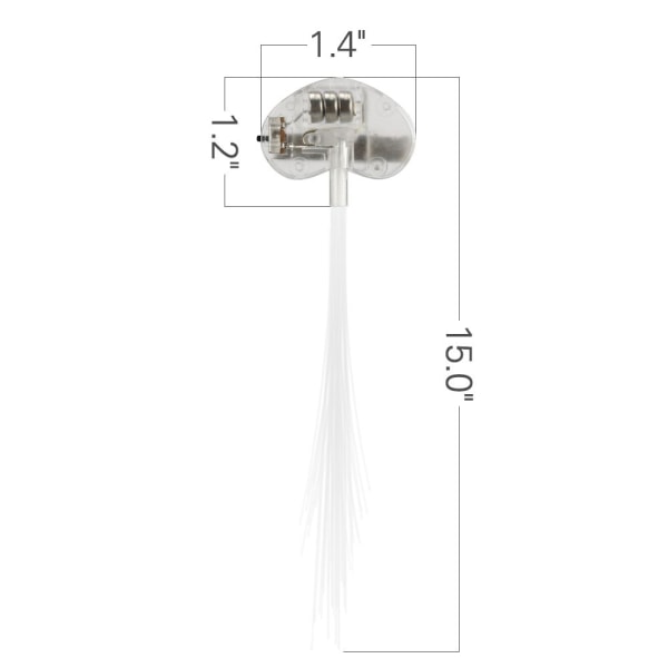 LED-valot hiuksiin, 12 valoa - kuituoptiset LED-hiuspantajuostimet juhliin