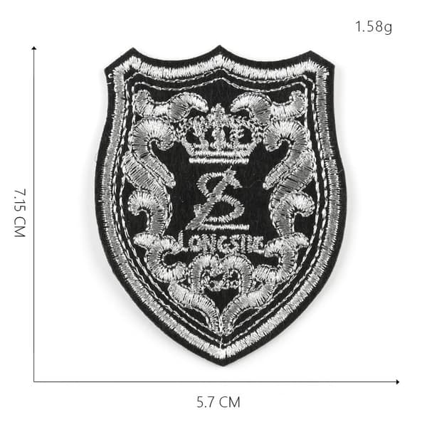 22 stykker broderte stofflapper med datamaskinbroderi