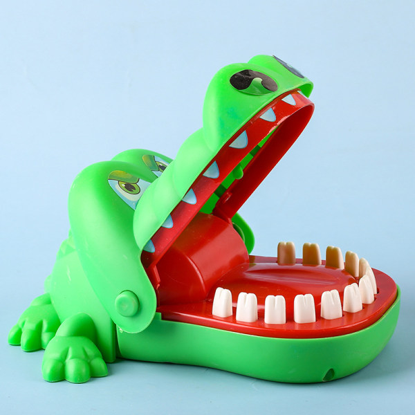 Stor mun krokodil leksak bitande finger haj bitande hand leksak till