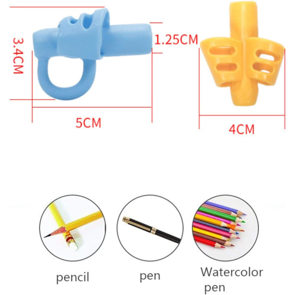 10 stk Fingerguide for Barn, Skrivehjelp, Læringspenn, Hånd
