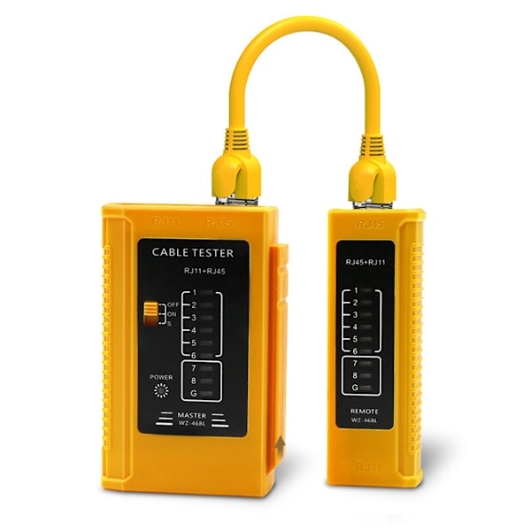 RJ11 RJ45 Kabeltester, nettverkstester kontinuitetstester for tvinnede par
