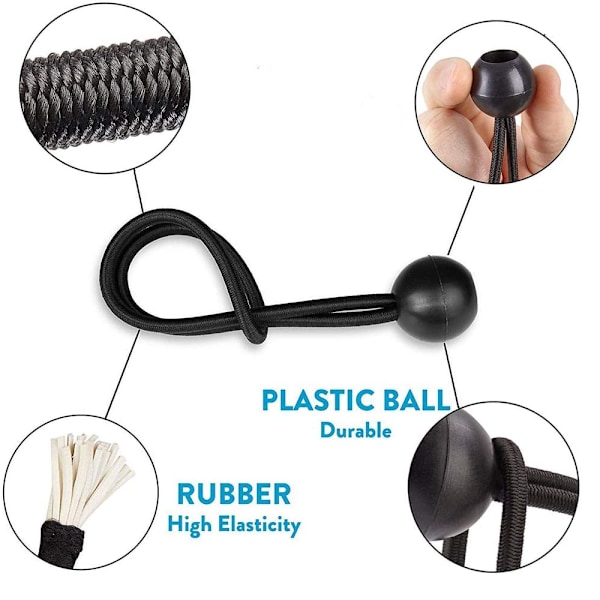 Elastisk Bungee, Presenning Bungee, Bold Bungee, Bungee Bungee til Pavillon