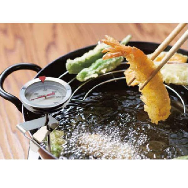 Sett med 4 BBQ-sondholdere, kjøttsensor, termometer og pott