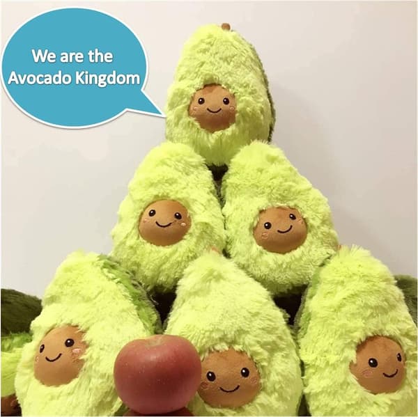 Ihana Avocado-pehmolelu tyyny monissa koossa Avocado ja lapsi P
