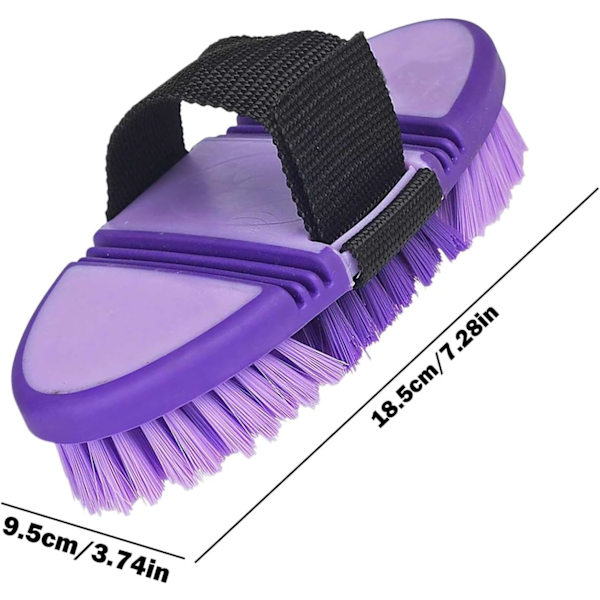 Hästborste, Hästputsborste, Hästgroomingborste, Flexibel Tvätthästborste, Böjbar Borste, Ho