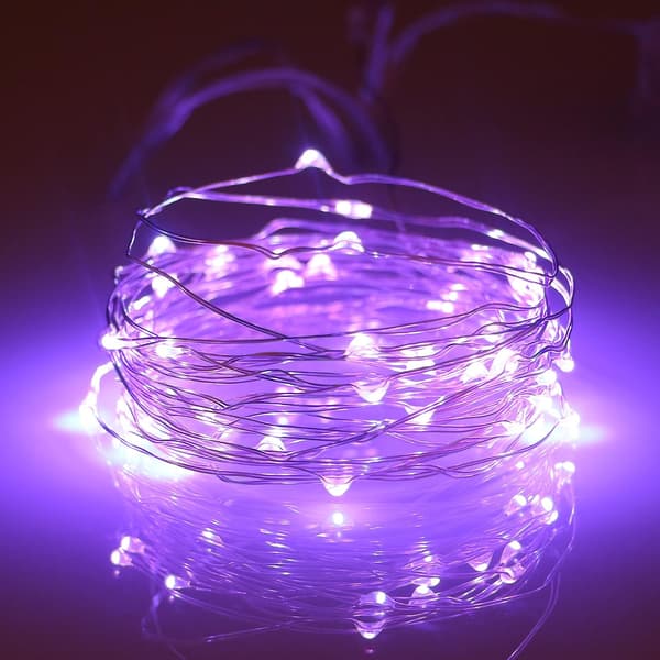 Batteridrivna 16.4Ft/5M 50 LED-ljusslingor Blinkande Jul
