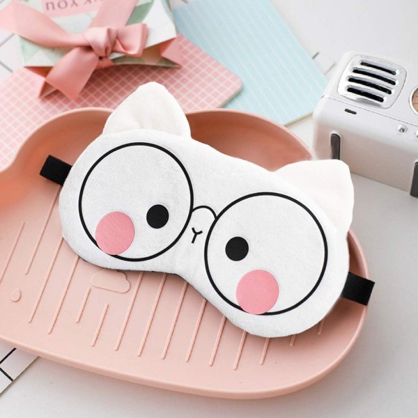 Sööt Cartoon Valge Siga Uni Mask Silma Mask Siid Pehme Plüüš  DXGHC