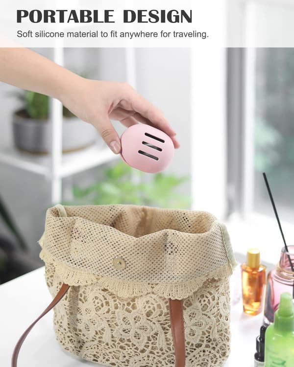 (Rosa) Sminke Svamp Holder, Silkeglatt Silikon Sminkepose, Be