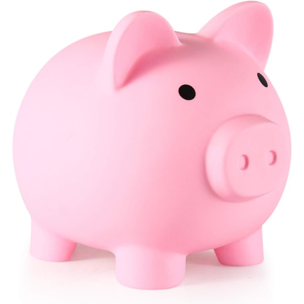 Piggy Bank, Unbreakable Plastic Money Bank, Pink，Coin Bank for Gi