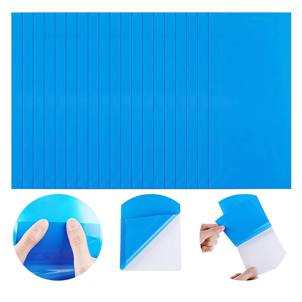 15 Rektangulära Självhäftande PVC Reparationslappar, Vinyl Pool Liner