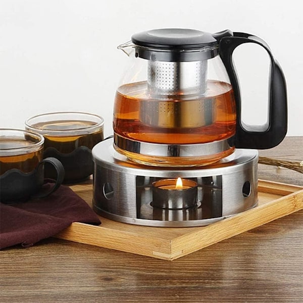 Rustfrit Stål Kaffe- og Tevarmer, Dobbelt Sæt Lys Herbal T DXGHC