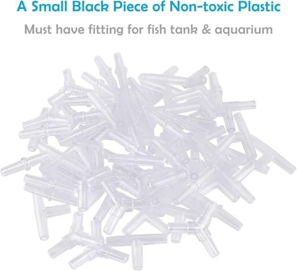 Akvarium Luftledningsslangeforbindelser Plastik Inline Ventil, 40-styks