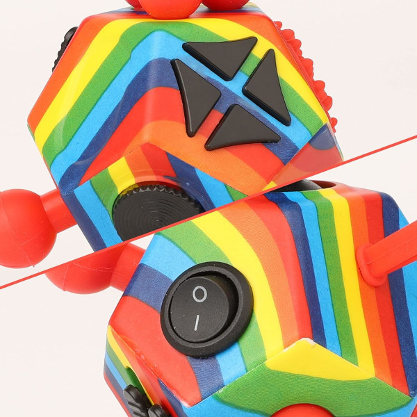 Kuber Fidget Leksaker Sensorisk Leksak för Stress- och Ångestlindring 12 Sidor
