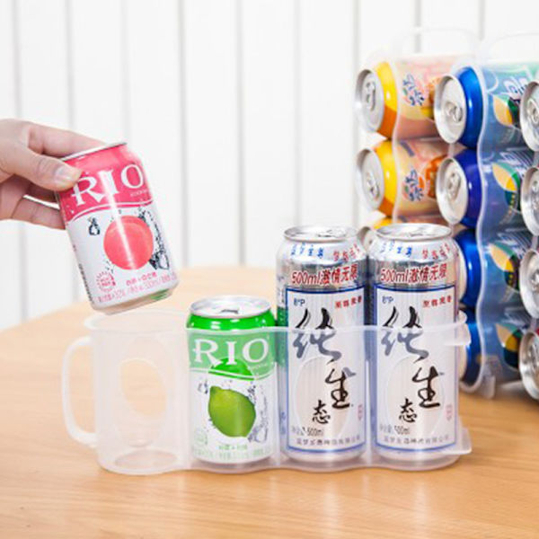 4 Reikää Olut Tölkki Järjestäjä Jääkaappi Soda Juoma Pullo Pidike Jääkaappi
