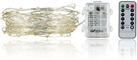 2 x 50 LED-batteridrivna ljusslingor 5 meter Mikro Silver 3AA Kabel