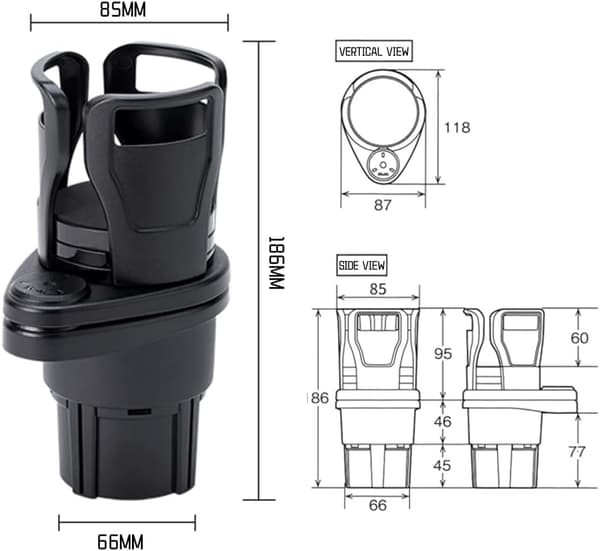 2-in-1 Auton Mukiteline, Monitoiminen Auton Mukiteline, Säädettävä