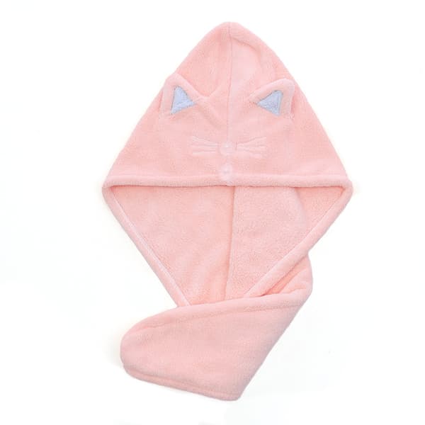 4 korallfleece tørre hatter for kvinner, god vannabsorpsjon, s