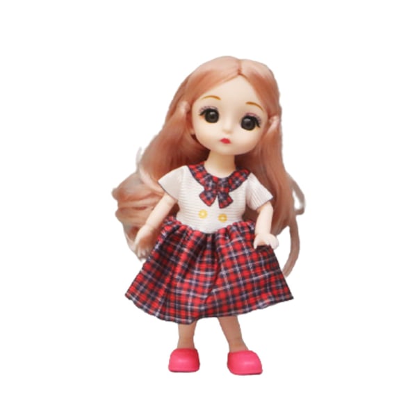 8-delad 17cm BJD-docka Flickdocka Barndocka Multiled Ledd