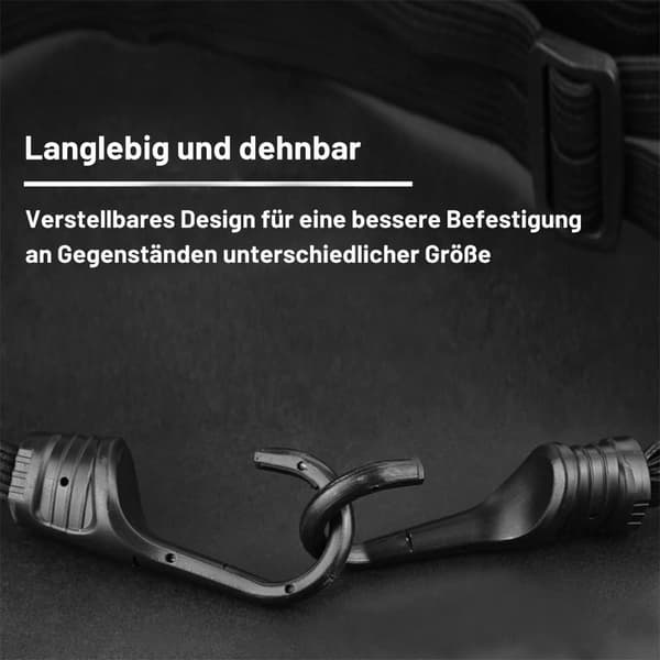 Bungee-snören med krokar, cykelbungee-snöre, motorcykelbungee-rem
