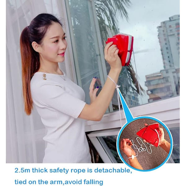 Magnetisk vindusvasker, dobbeltsidig vindusvaskerbørste Glass
