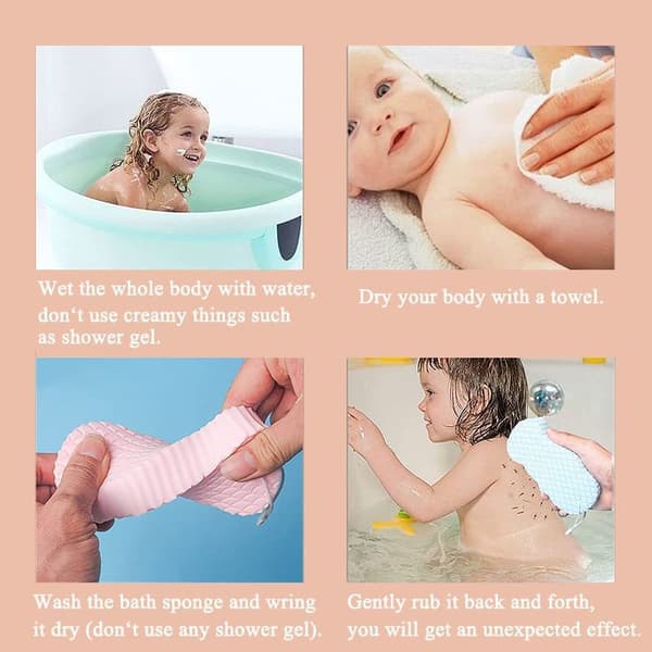 3D supermyk badesvamp, babysvamp, hudvennlig
