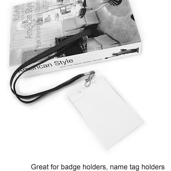 Badgeholder-Snorebånd, 50 stk. 45 cm Sort Snorebånd f DXGHC