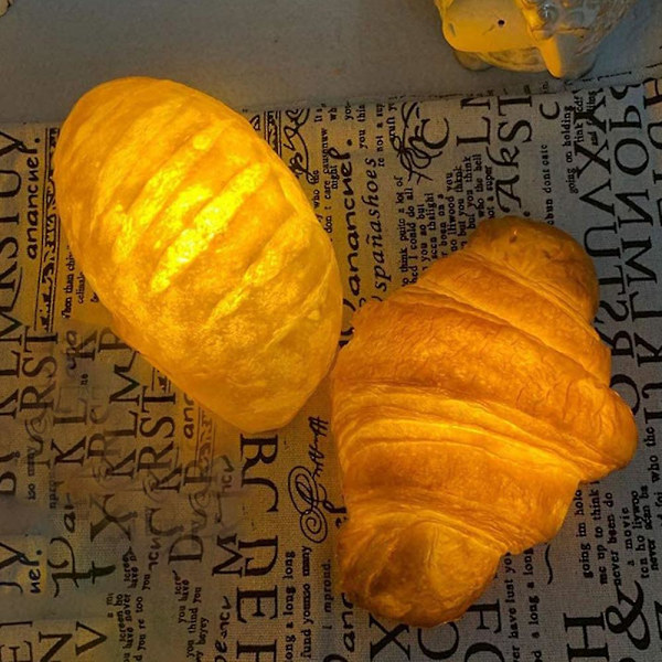 Brödljuskaka Butiksdekoration Brödmodellering Ljus (croissant)