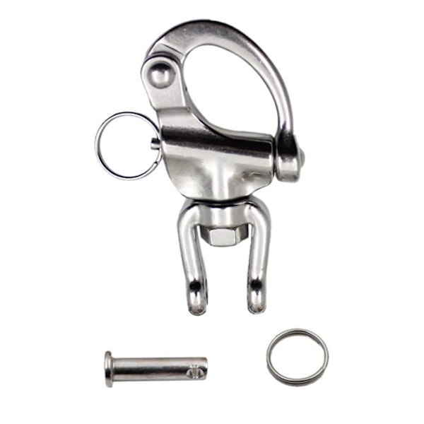 2-delt Svingbar Svingbar Snap Hook Rustfrit Stål Shackle 316 Stain