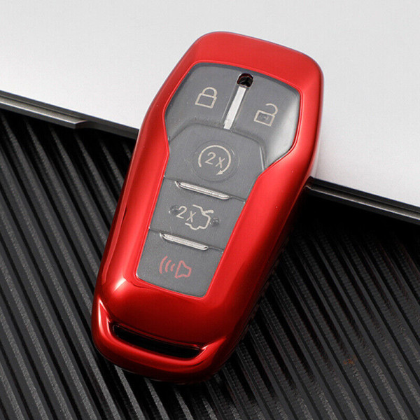 TPU Remote Flip Key Fob Cover Case för Ford Mustang Explorer Taur