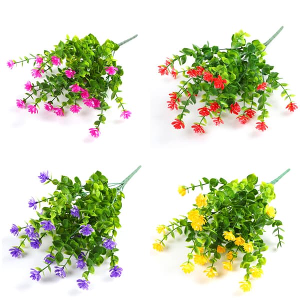 2 stk. Kunstige Eucalyptus Blomsterbuket Planter Grønt, UV Res