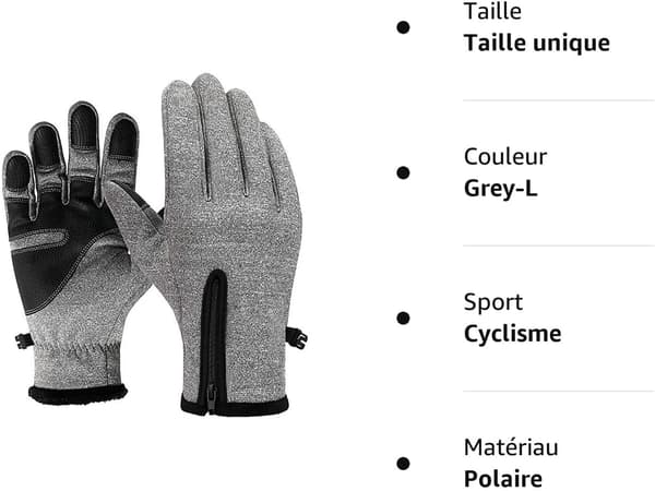 Vinterhandsker, Vinterhandsker Varme Taktile Anti-Slip Super Bløde Kni