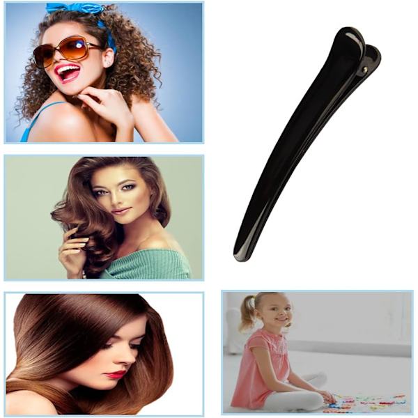 6 kpl Alligator-hiuspinnit, Duckbill-hiuspinnit, Salon Barrett DXGHC