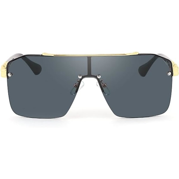 Vision Oversized Stilfulde Enstykke Rammeløse Solbriller Flat  DXGHC