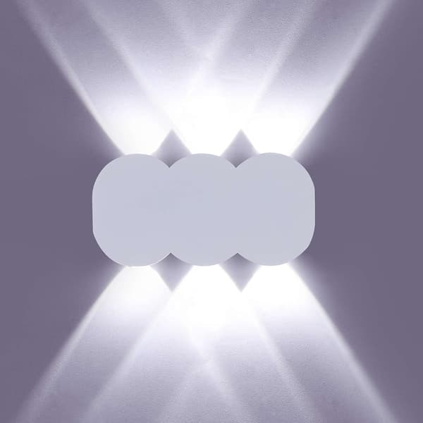 6W LED Vägglampa för inomhus, Modern rektangulär vägglampa upp och ner