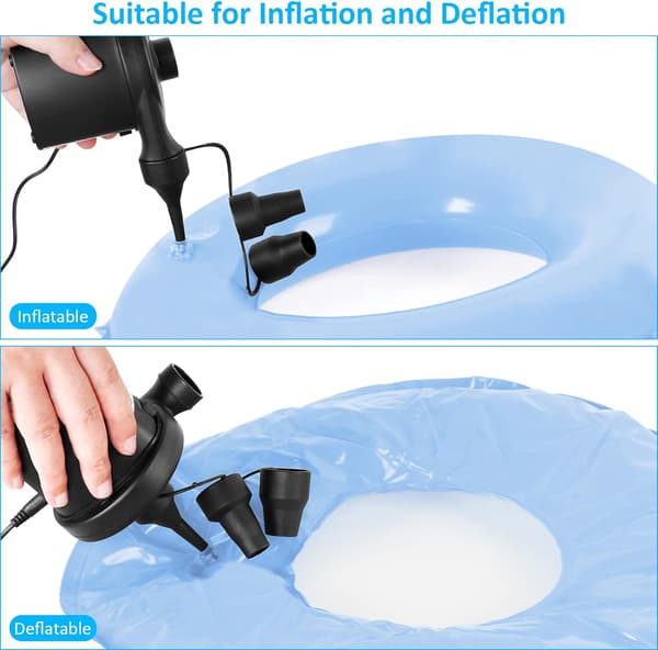 Uppblåsbar Madrasspump 2 i 1 Deflator, Elektrisk Pump E