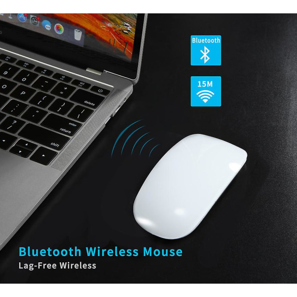 Uppladdningsbar Bluetooth mus Ultratunn bärbar mus för Mac la