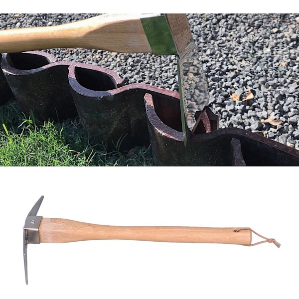 Have-tool til haven, pickaxe, lavet af træ med simpelt og fint håndværk