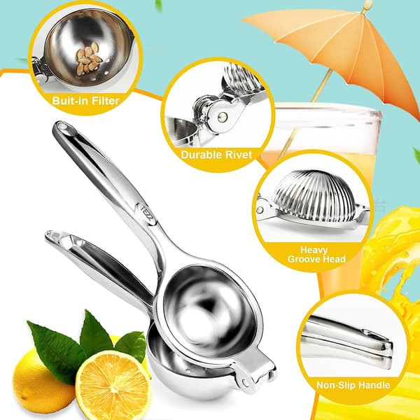 Premium Kvalitet Citronpresser, Stor Robust Håndholdt Citron/C