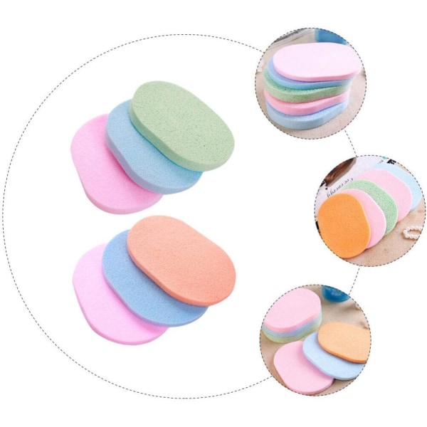 6 Pieces Facial Cleansing Sponge Washing Face Sponge Soft Sponge