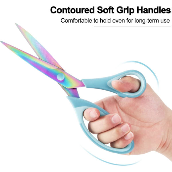 Håndværkssaks, All Purpose Sharp Titanium Blades Shears, Gummi