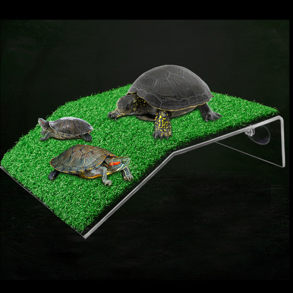 Reptilklättringsplattform Sköldpaddsklättring Sten Fish Tank Landscapin